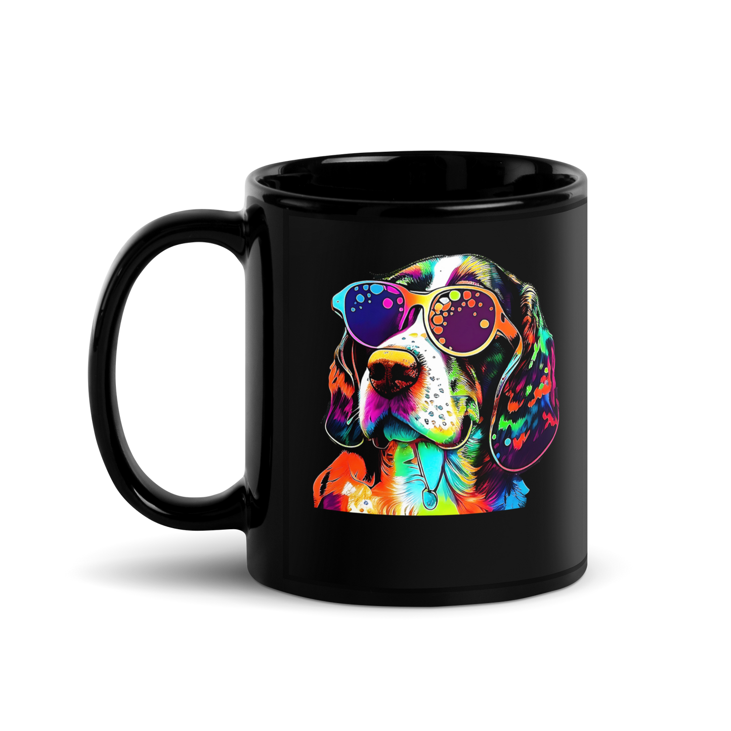 Beagle Black Mug