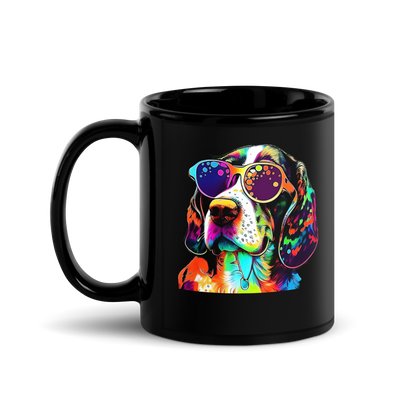 Beagle Black Mug