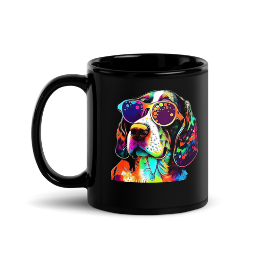 Beagle Black Mug