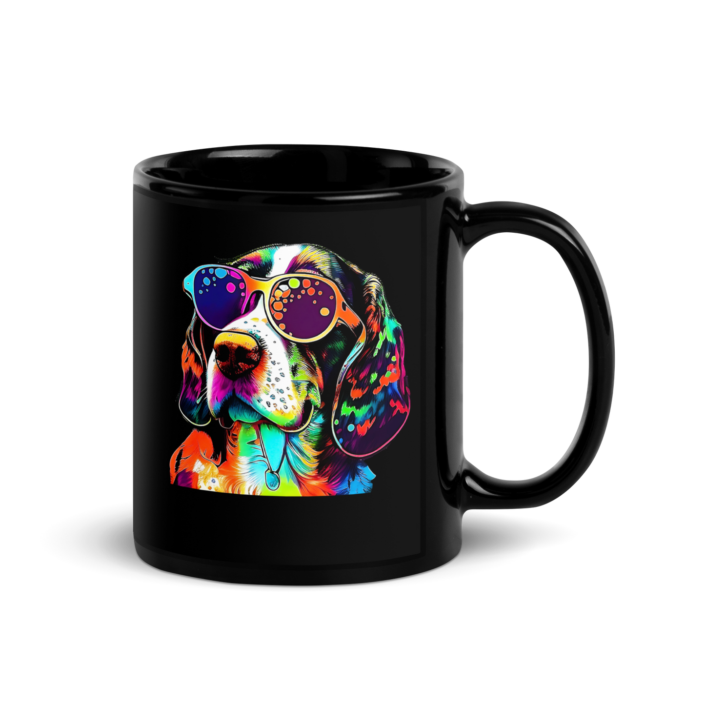 Beagle Black Mug