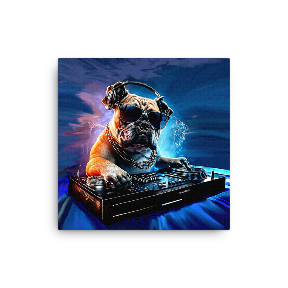 DJ Bulldog Canvas