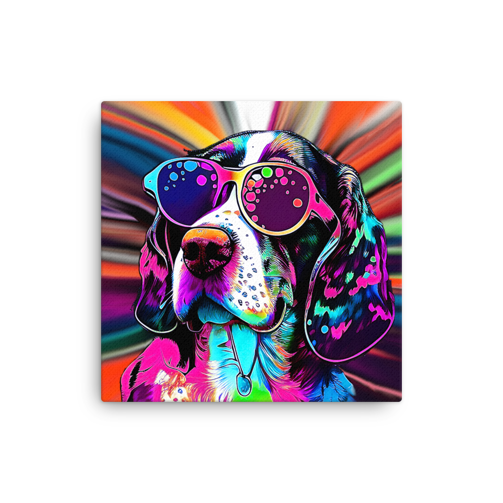 Psychedelic Beagle Canvas