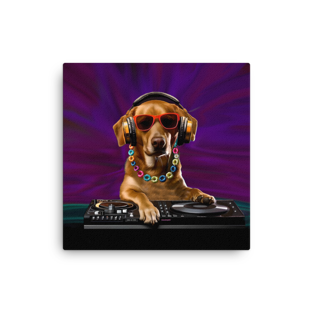 DJ Labrador Canvas