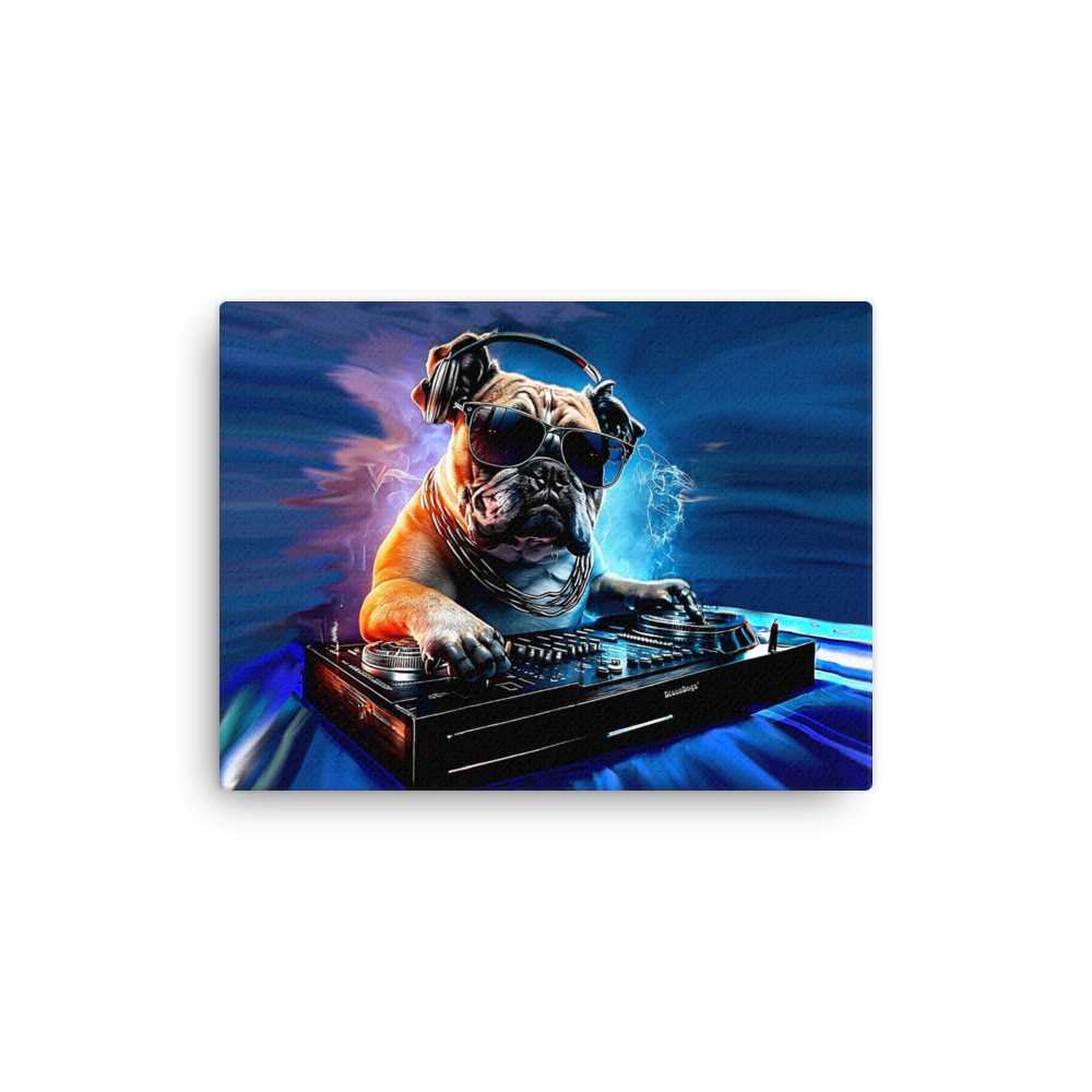 DJ Bulldog Canvas