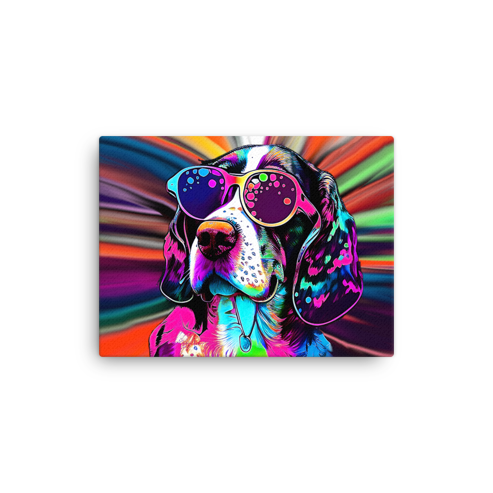 Psychedelic Beagle Canvas