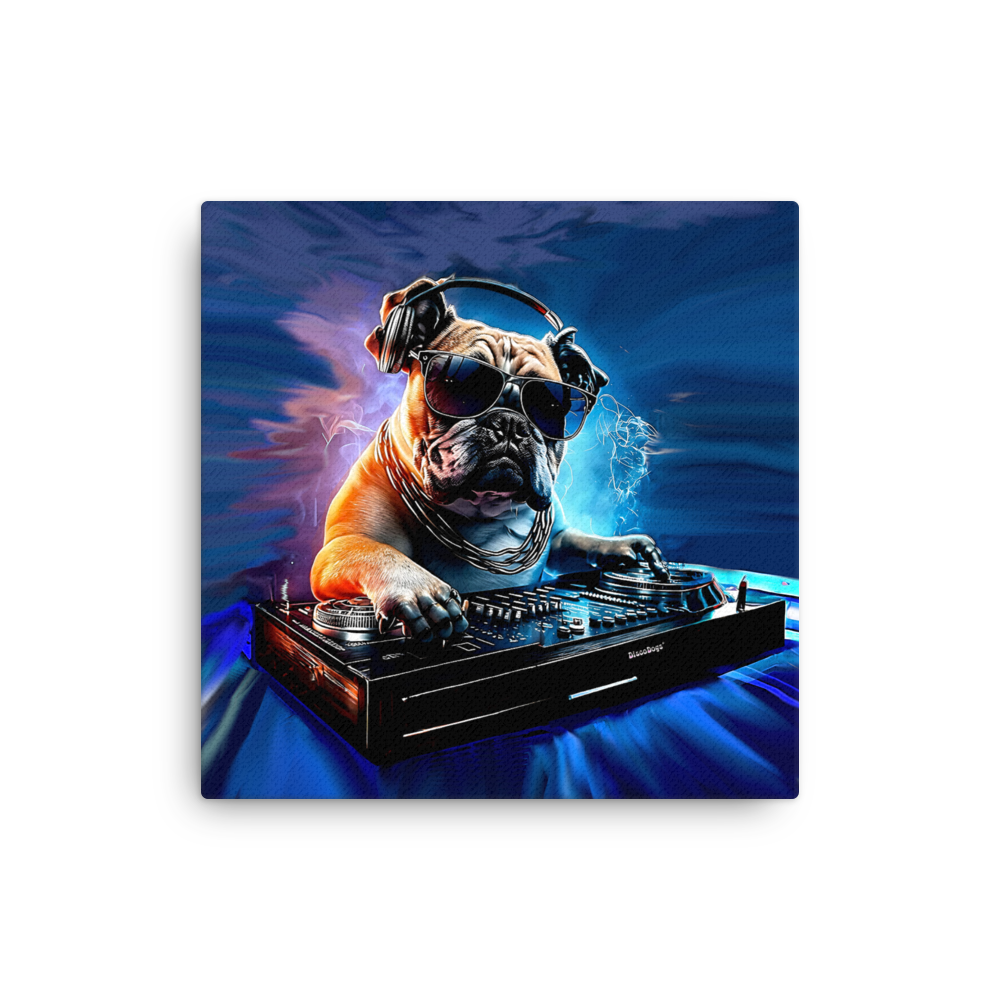 DJ Bulldog Canvas