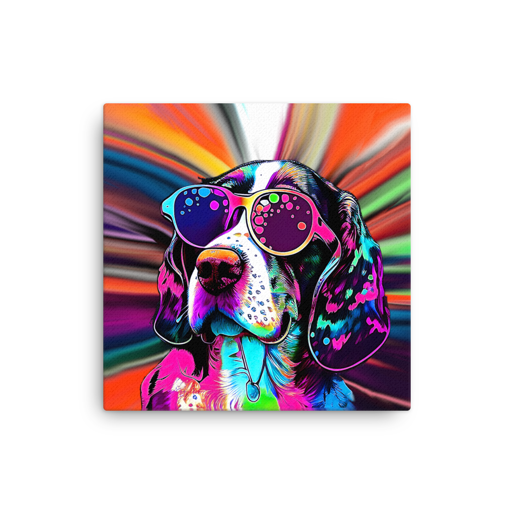 Psychedelic Beagle Canvas