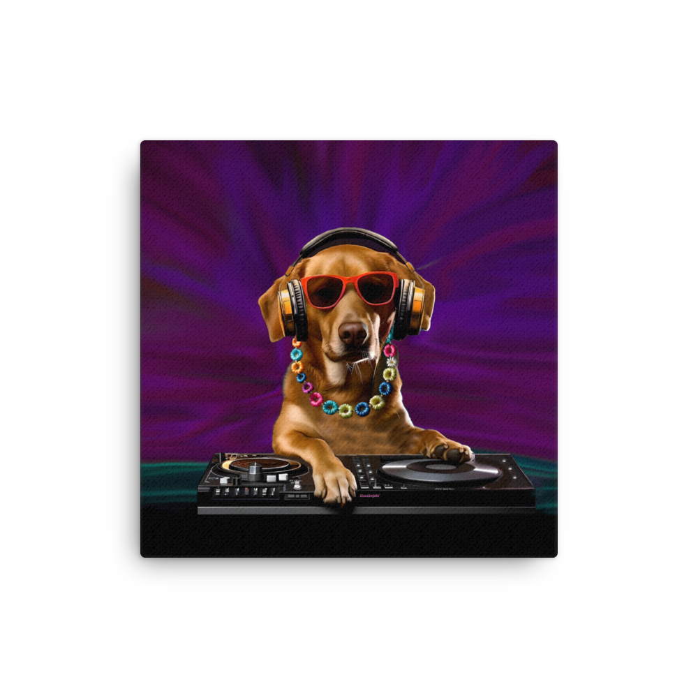 DJ Labrador Canvas