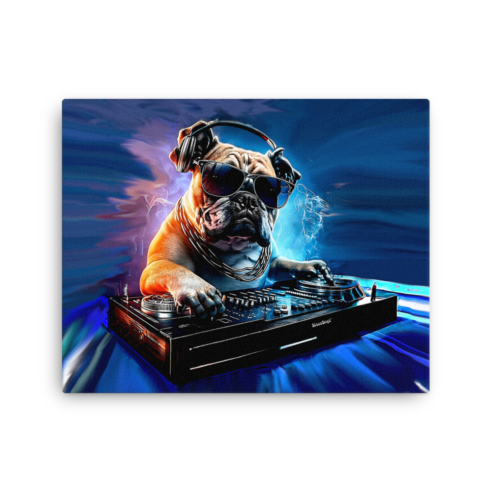 DJ Bulldog Canvas