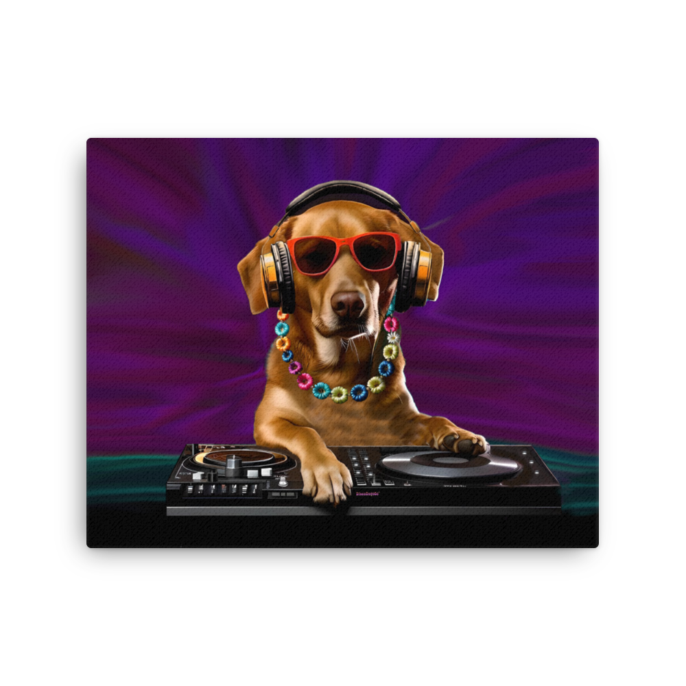 DJ Labrador Canvas