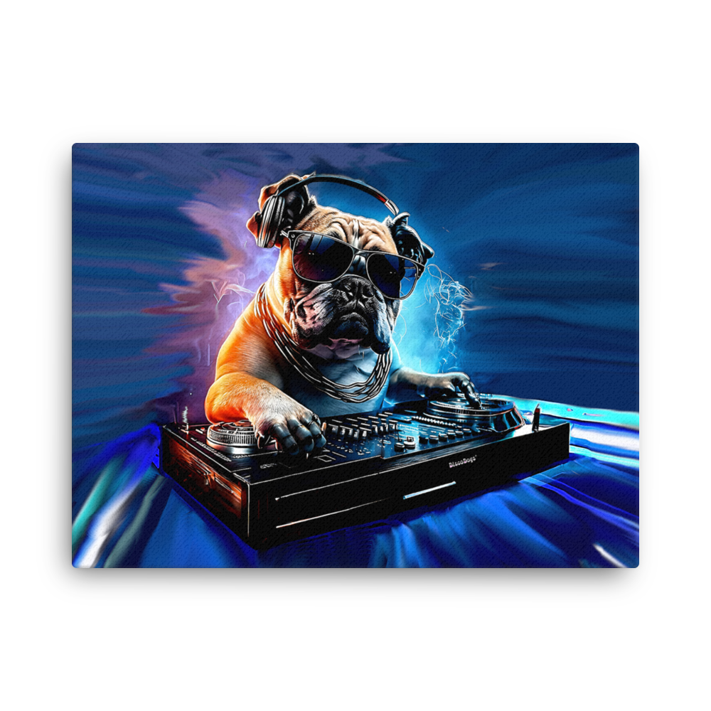 DJ Bulldog Canvas