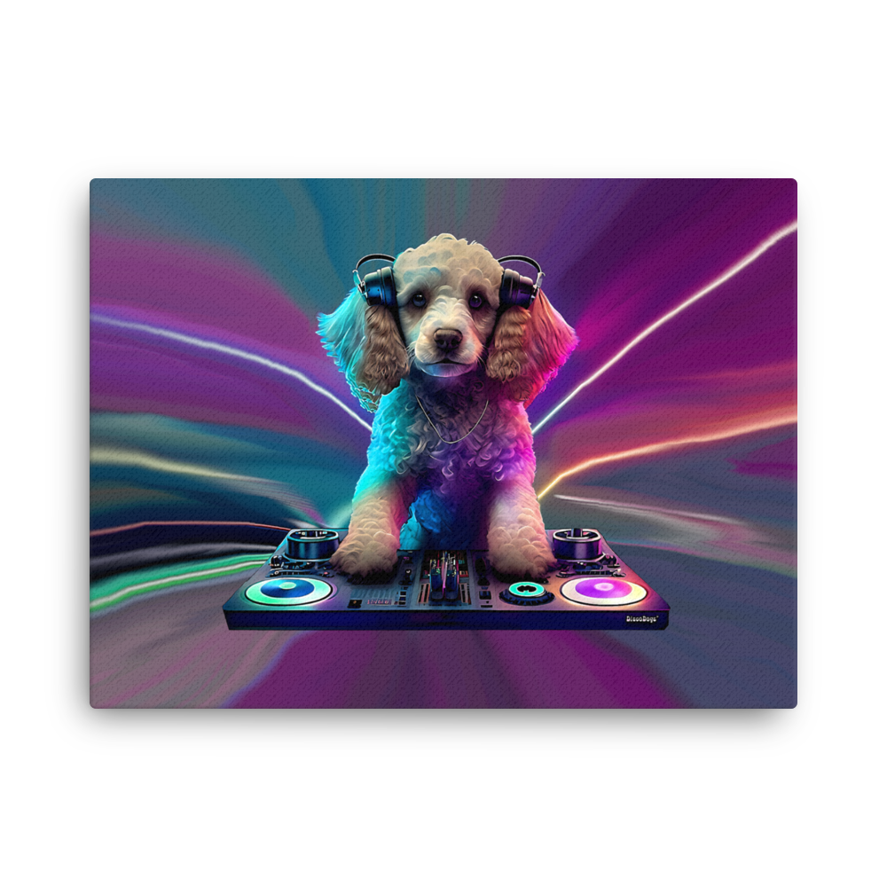 DJ Cockapoo Canvas