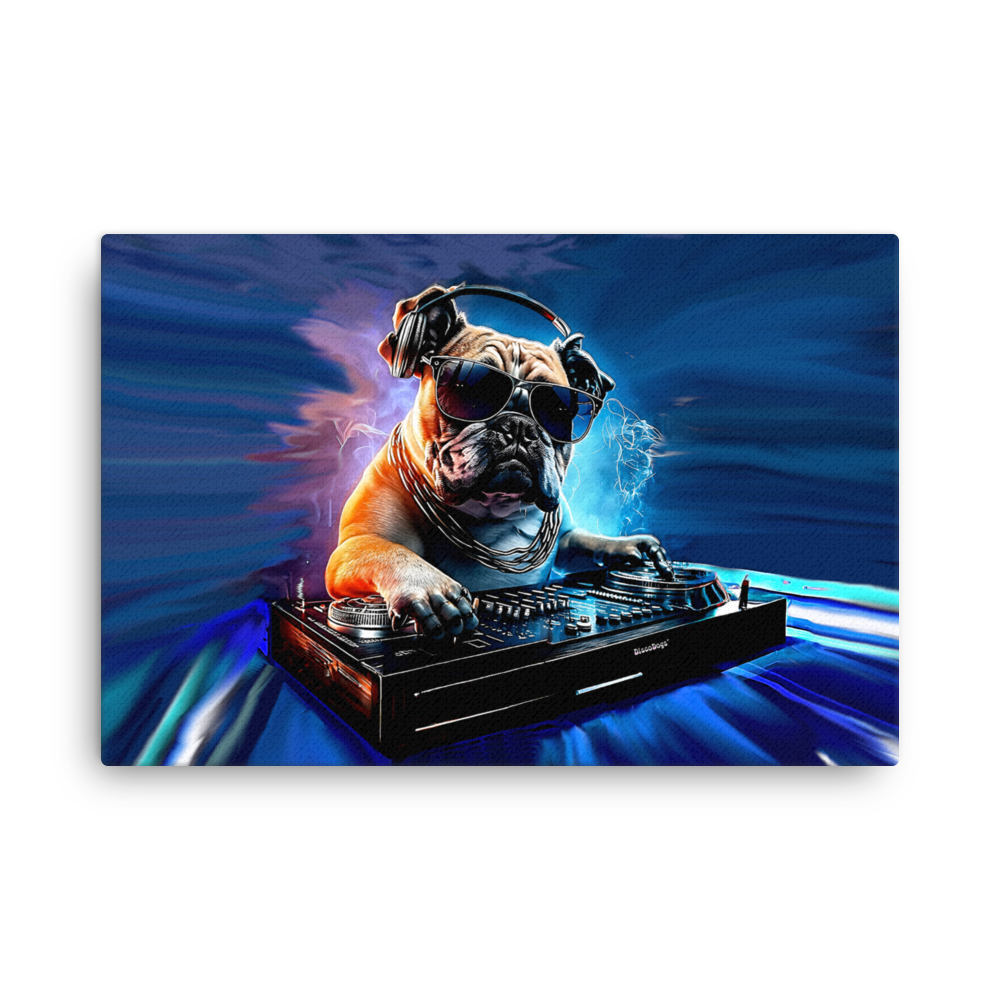 DJ Bulldog Canvas