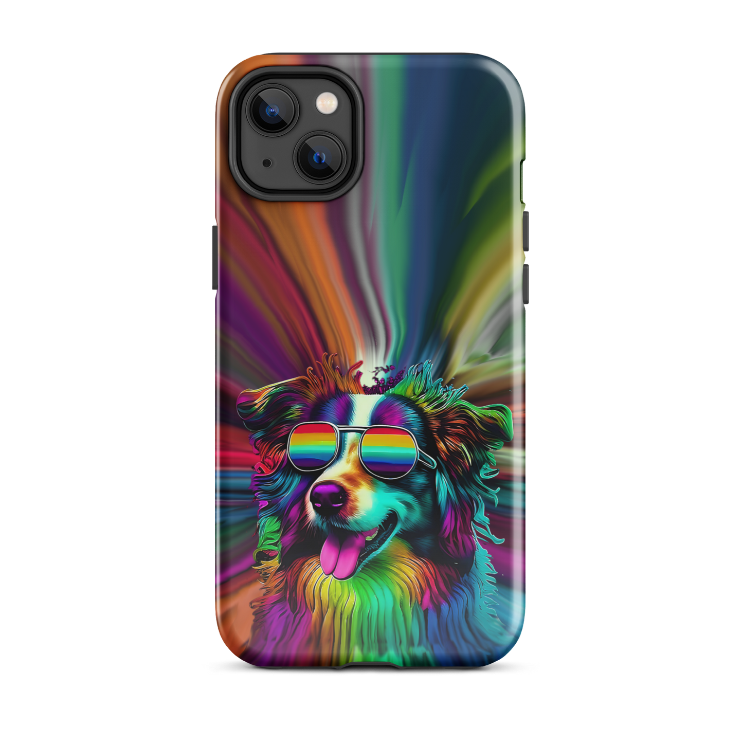 Psychedelic Border Collie iPhone® 14 Case