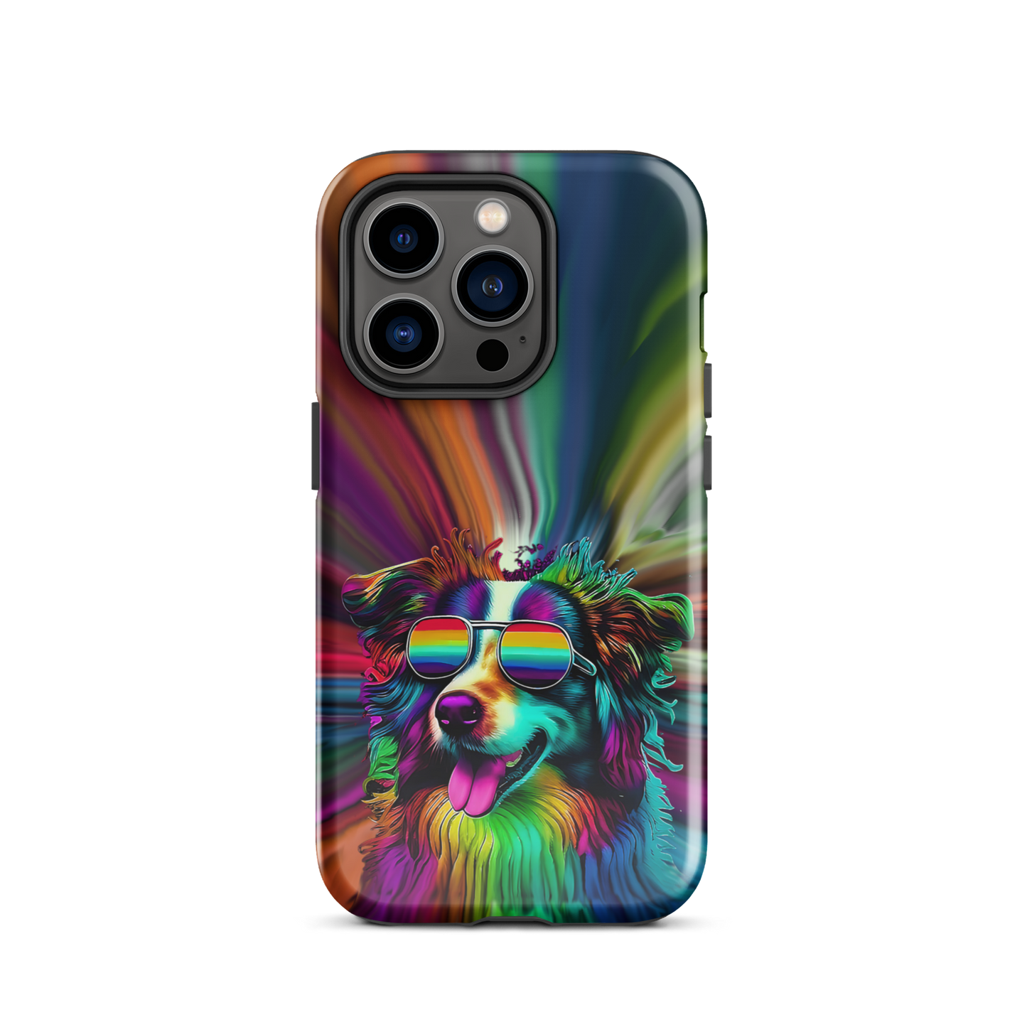 Psychedelic Border Collie iPhone® 14 Case