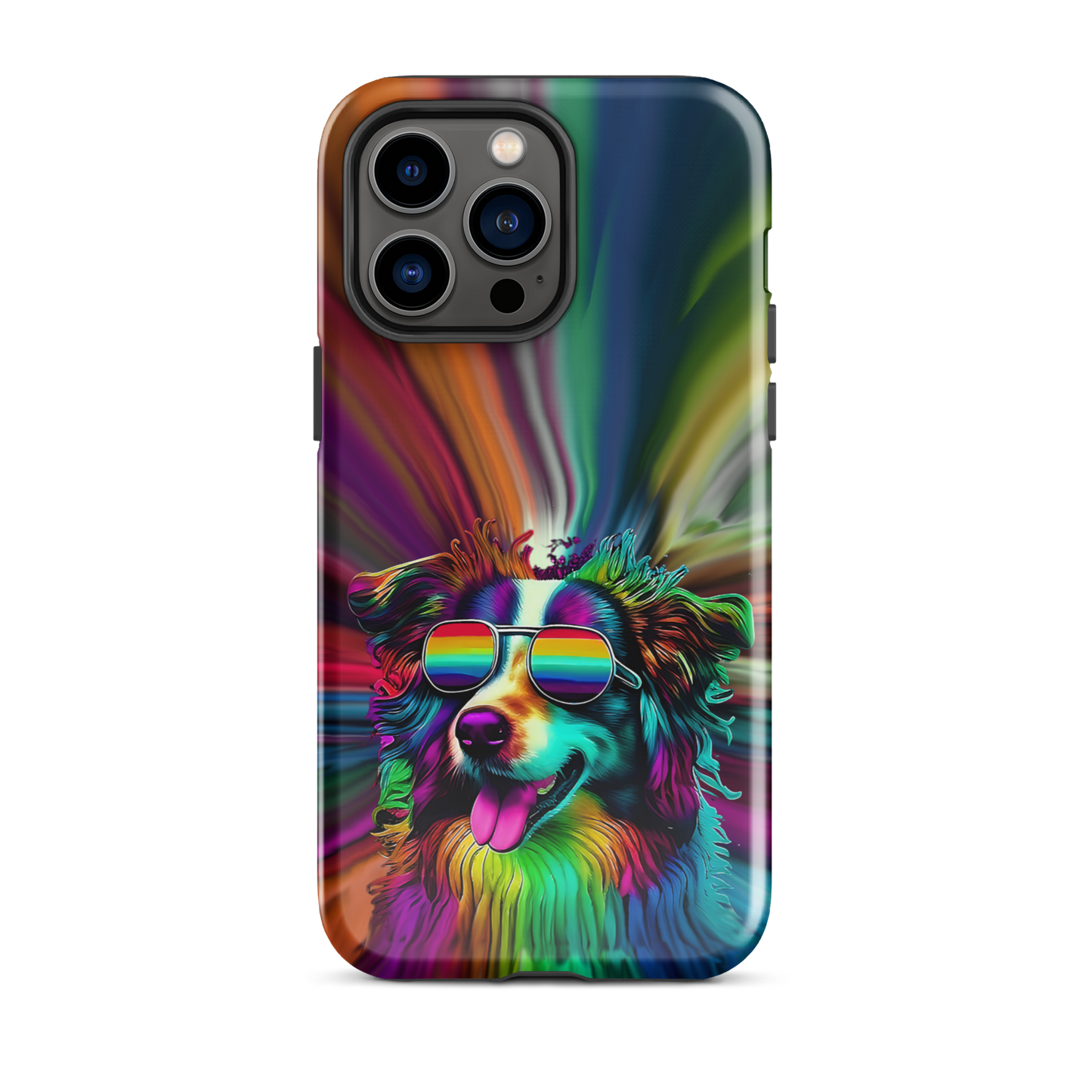 Psychedelic Border Collie iPhone® 14 Case