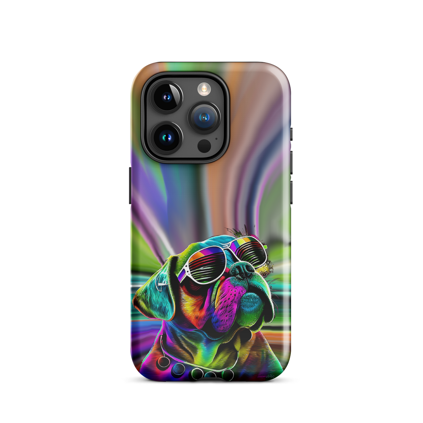 Psychedelic Boxer iPhone® 15 Case