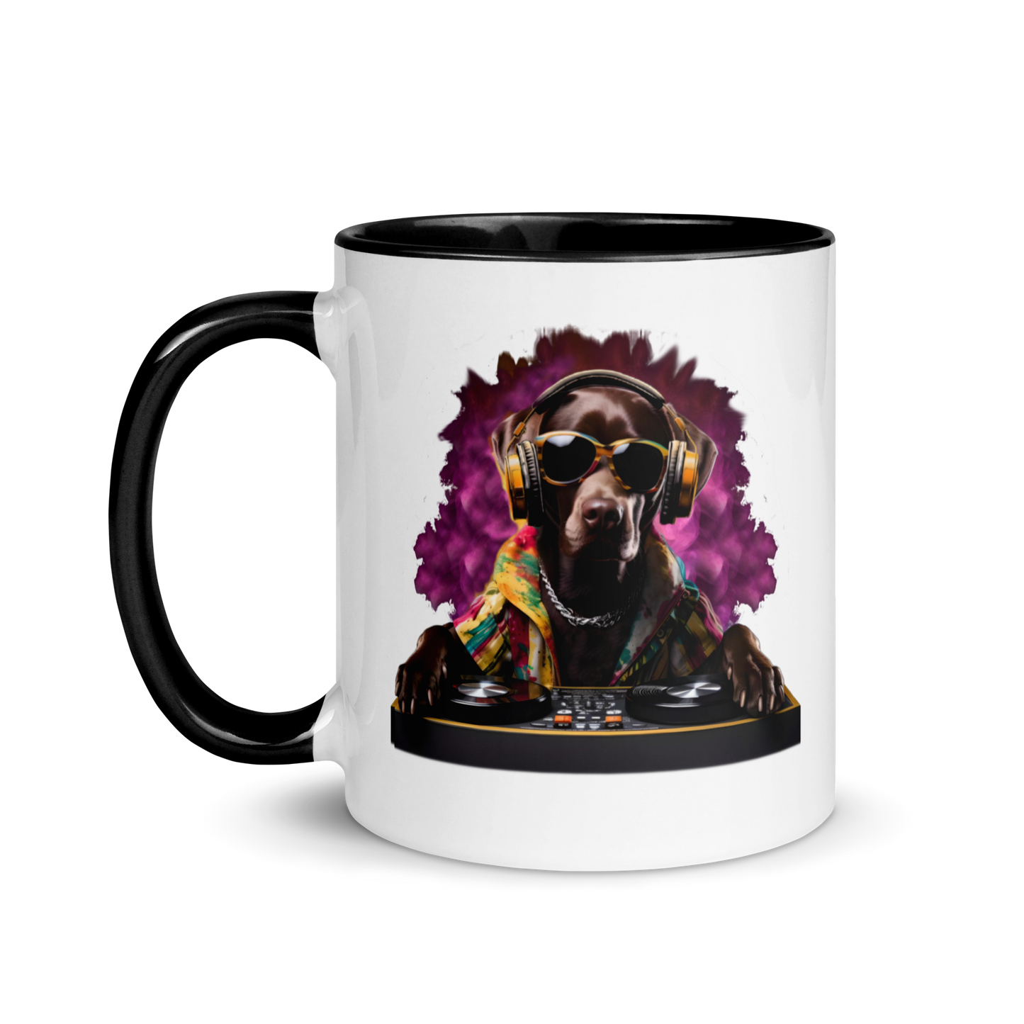 DJ Choc Labrador Mug (Colour)