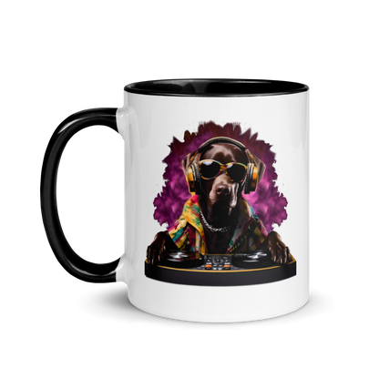 DJ Choc Labrador Mug (Colour)