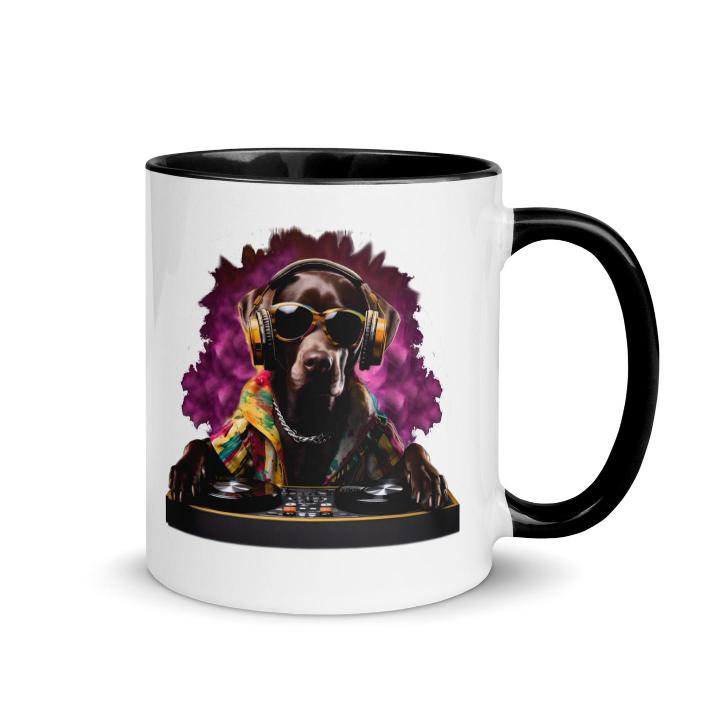 DJ Choc Labrador Mug (Colour)