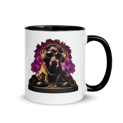 DJ Choc Labrador Mug (Colour)