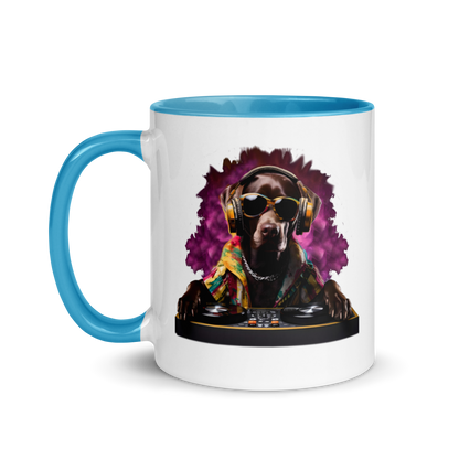 DJ Choc Labrador Mug (Colour)