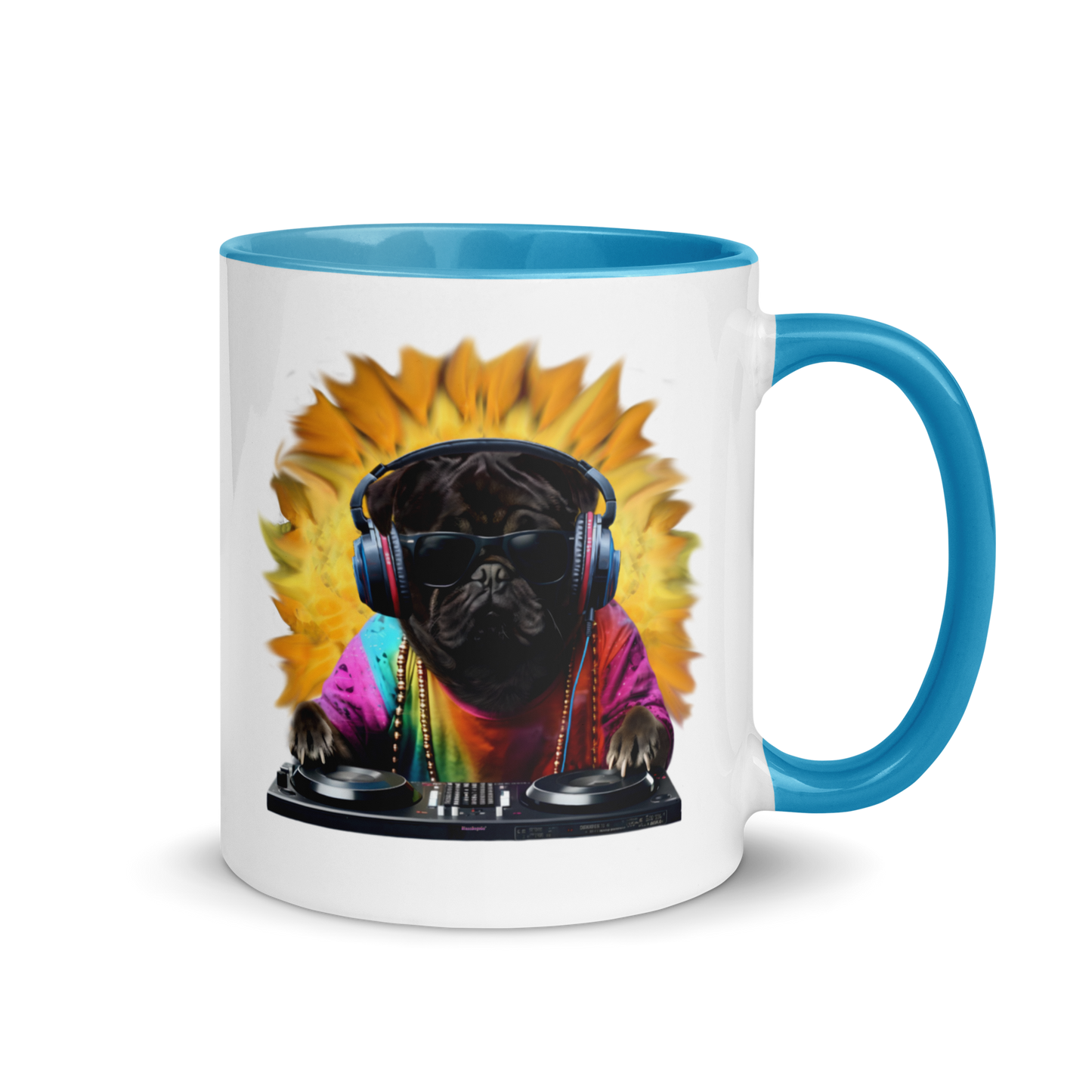 DJ Pug Mug (Colour)