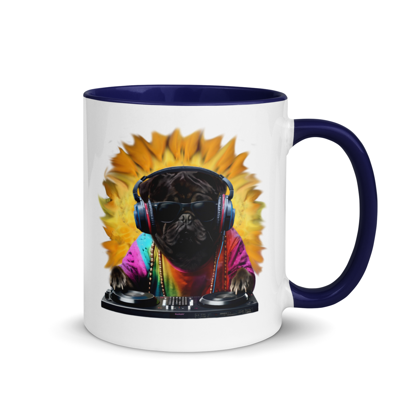 DJ Pug Mug (Colour)