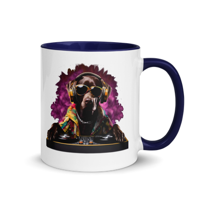 DJ Choc Labrador Mug (Colour)