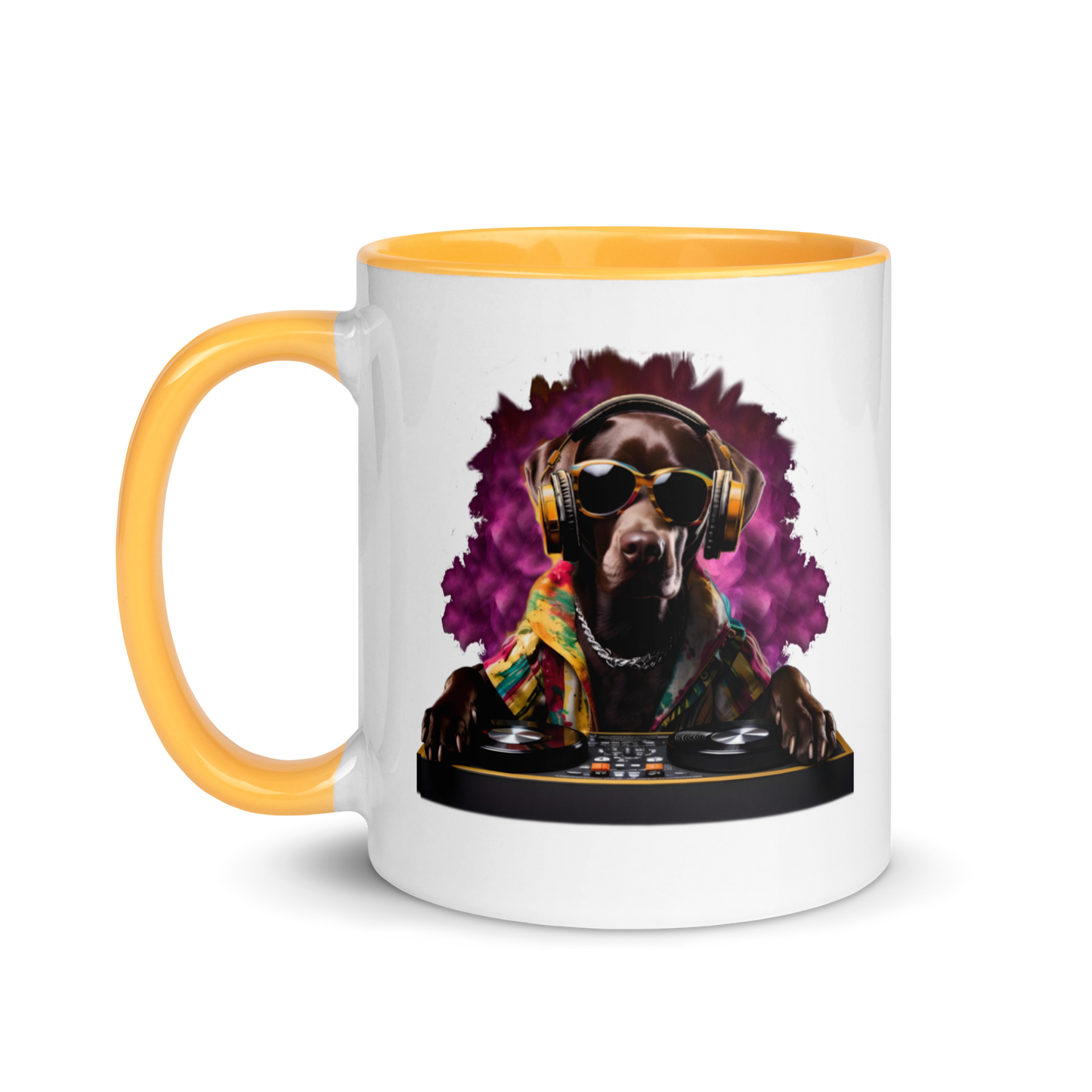 DJ Choc Labrador Mug (Colour)