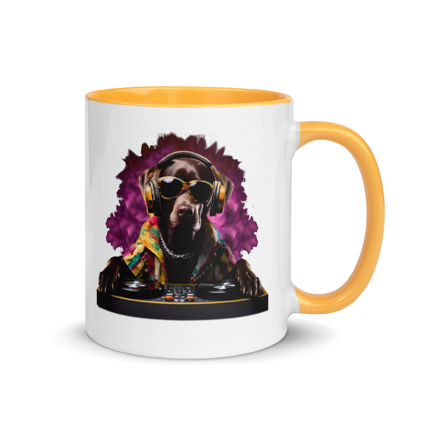 DJ Choc Labrador Mug (Colour)