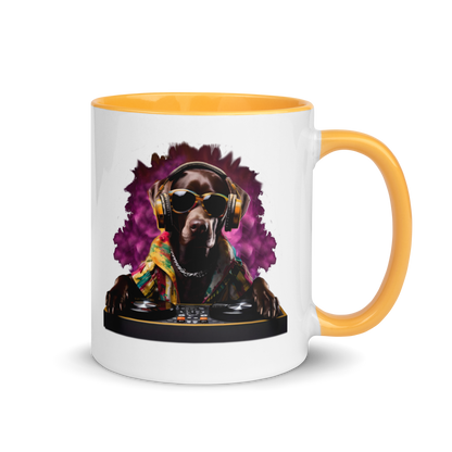 DJ Choc Labrador Mug (Colour)