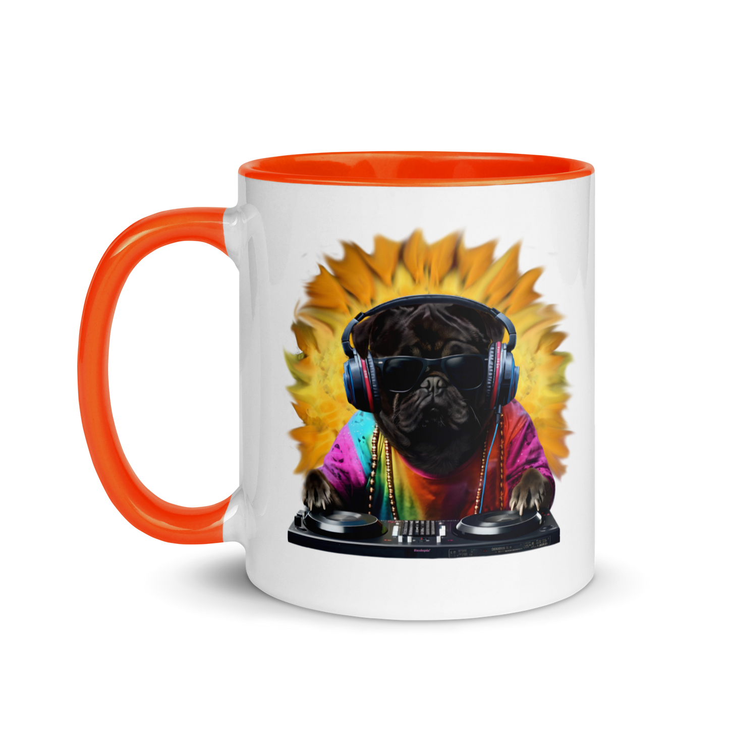 DJ Pug Mug (Colour)