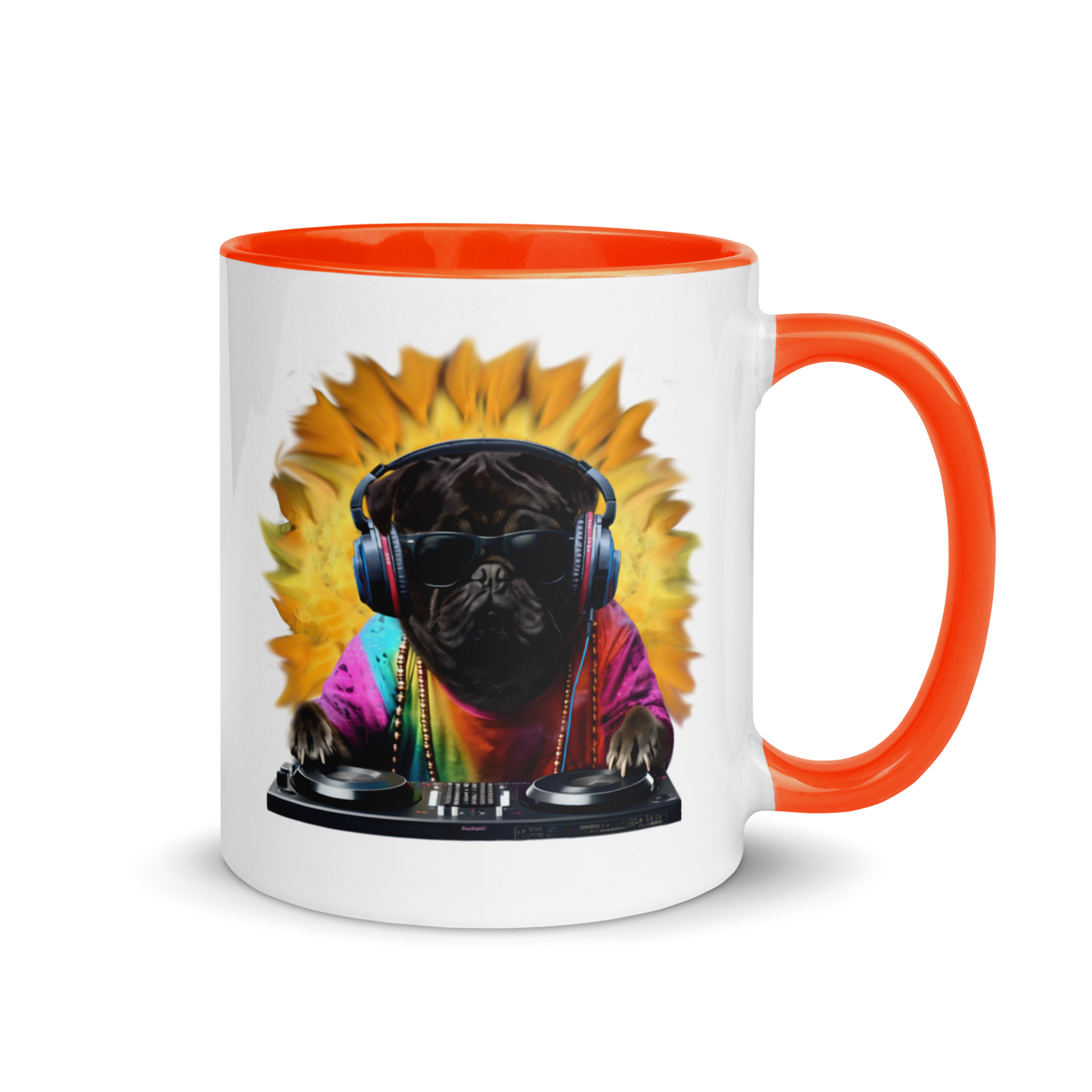 DJ Pug Mug (Colour)