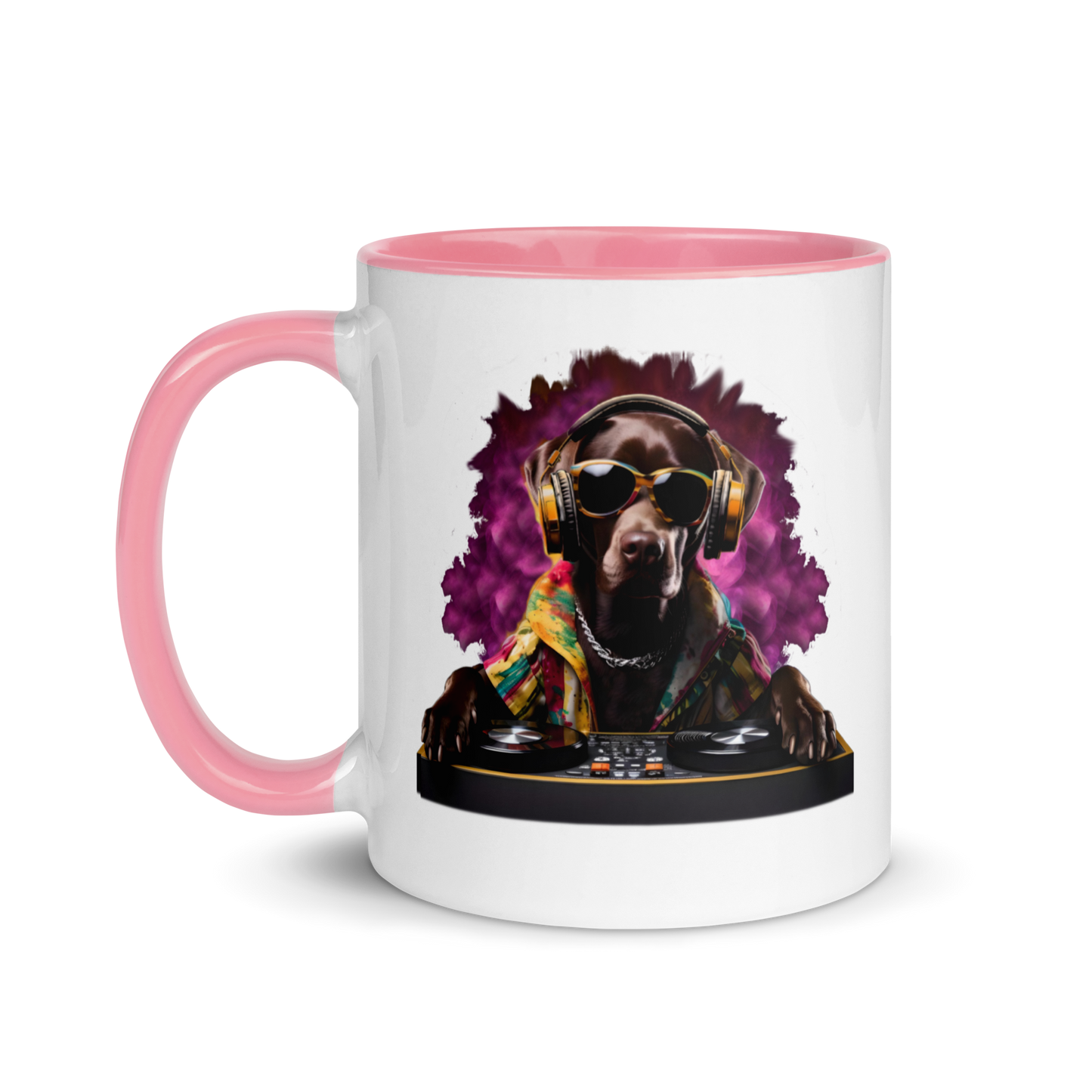 DJ Choc Labrador Mug (Colour)