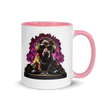 DJ Choc Labrador Mug (Colour)