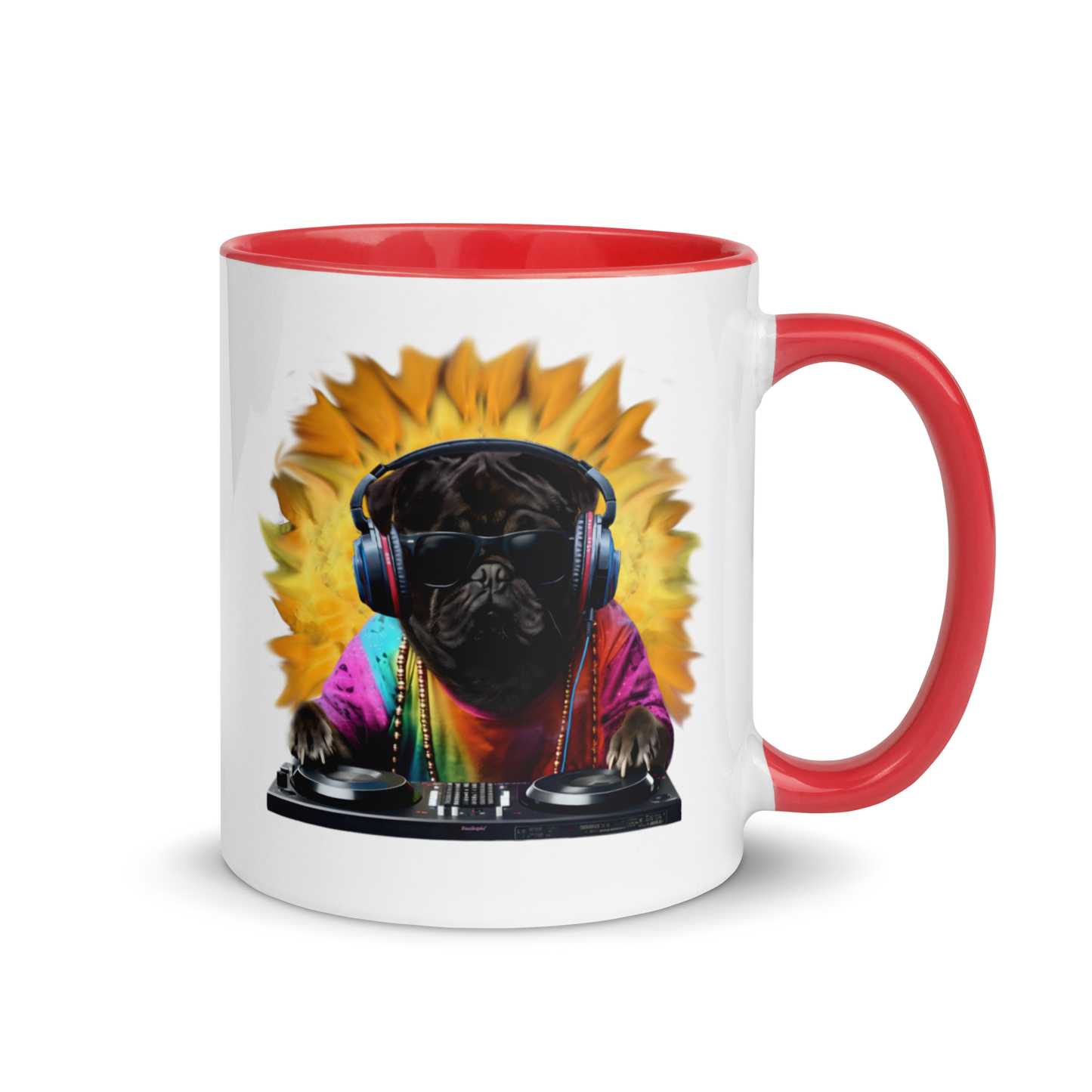 DJ Pug Mug (Colour)